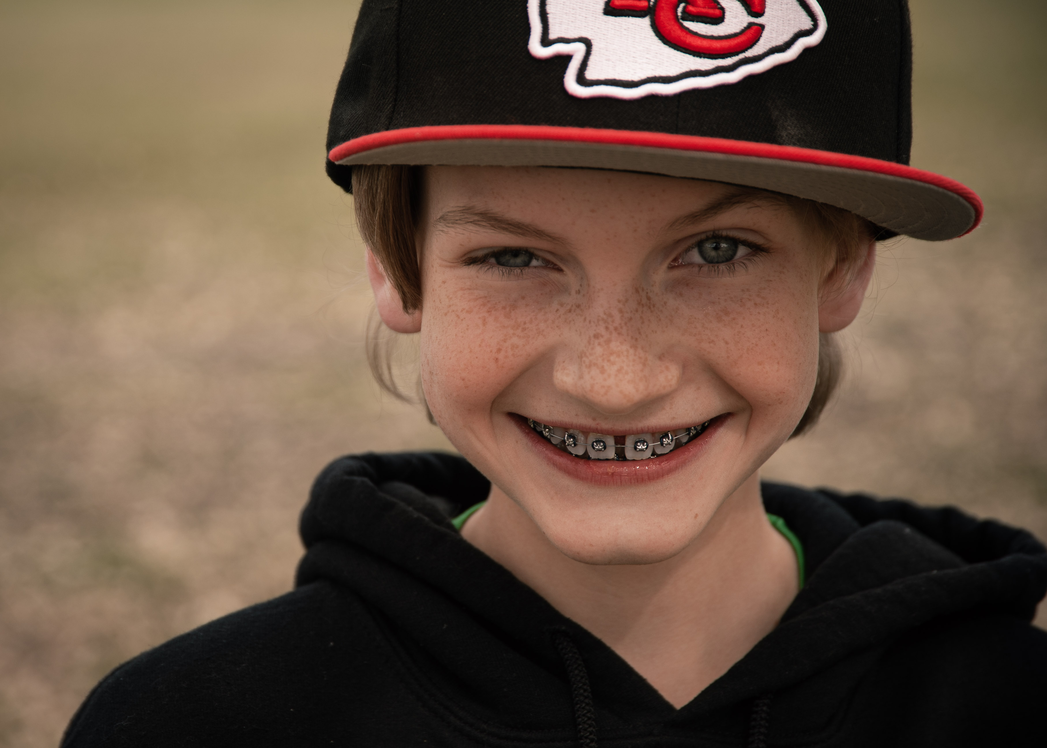 close-up picture of Alec smiling